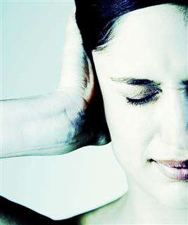 Woman Wincing