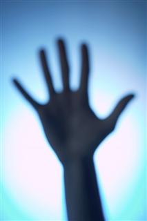 Hand with Five Fingers Raised