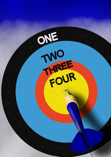 Target with bulls eye