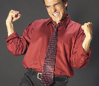 Energietic man smiling