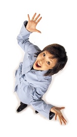 Woman celebrating