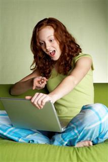 Girl With Laptop