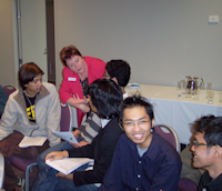 Sue in a seminar